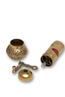 SOZEN BRASS COFFEE GRINDER MILL 16 CM / 6.4 IN