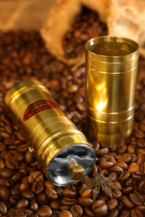 SOZEN BRASS COFFEE GRINDER MILL 18 CM / 7 IN - 5