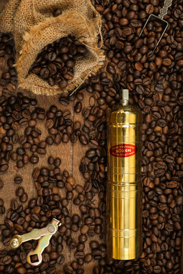 Sozen - SOZEN BRASS COFFEE GRINDER MILL 18 CM / 7 IN