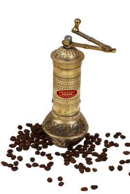 Sozen - SOZEN BRASS COFFEE GRINDER 19 CM / 8 IN HANDHAMMERED