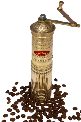 SOZEN BRASS COFFEE GRINDER 23 CM / 9.2 IN HANDHAMMERED