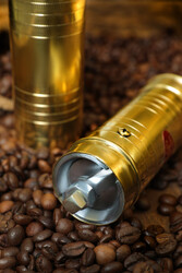 SOZEN BRASS COFFEE GRINDER MILL 23 CM / 9.2 IN - Thumbnail