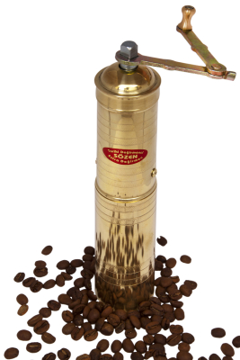 SOZEN BRASS COFFEE GRINDER MILL 23 CM / 9.2 IN