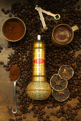 SOZEN BRASS COFFEE GRINDER MILL 19 CM / 8 IN - Thumbnail