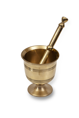 SOZEN BRASS MORTAR 10 CM / 4 IN DIAMETER