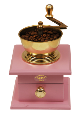 SOZEN WOODEN BOX COFFEE GRINDER - PINK