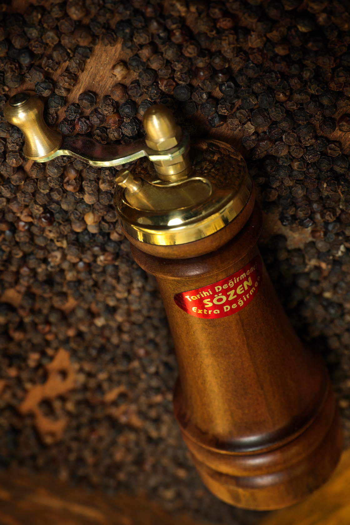  4.3 Handmade Manual Brass Pepper Mill Grinder Sozen, Portable  Stainless Steel Conical Burr Pepper Mill, Portable Hand Crank Turkish Pepper  Grinder, Sozen Pepper Grinder: Home & Kitchen